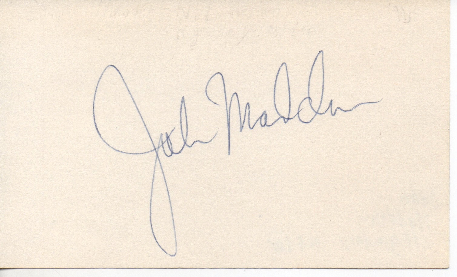 John Madden Autogramm