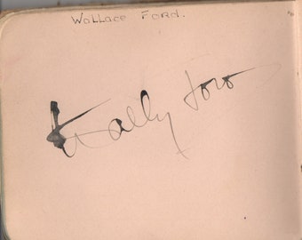 Wallace "Wally" Ford autograph