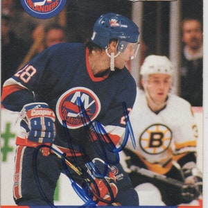 Don Maloney signierte Hockey Card Pro Set 1990 New York Islanders