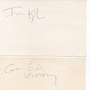 Yo La Tengo Autogramm Karten signiert