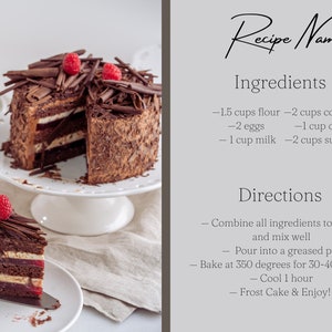 Recipe Card Template