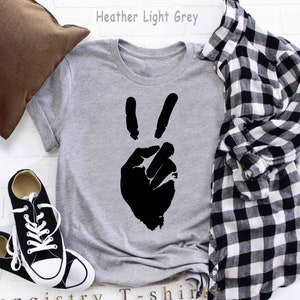 Peace Shirt, Peace Hand Sign Shirt, Peace Finger Shirt, Hippie Shirt, Positive Shirt, No War Shirt, Political Shirt, Activist Shirt