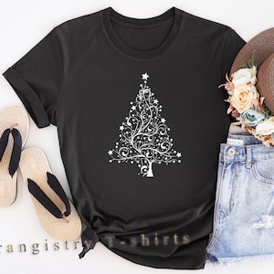 Stylish Christmas Tree Shirt, Cute Christmas Tree, Gift  For Christmas,  Christmas Family Shirt, Xmas Gifts, Women Shirt, Gift For Family