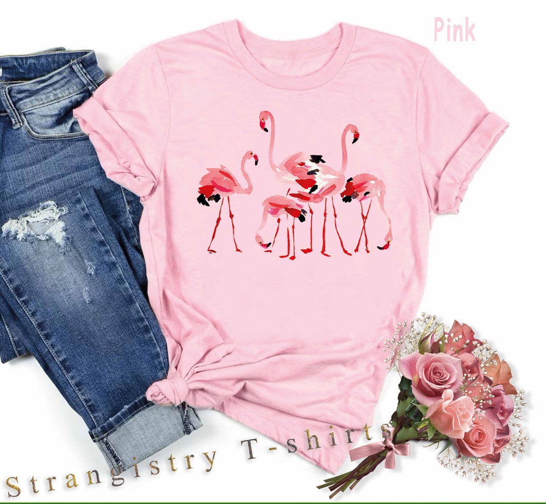 Flamingo Shirt. Group of Flamingos Shirt. Flamboyance of Flamingos ...