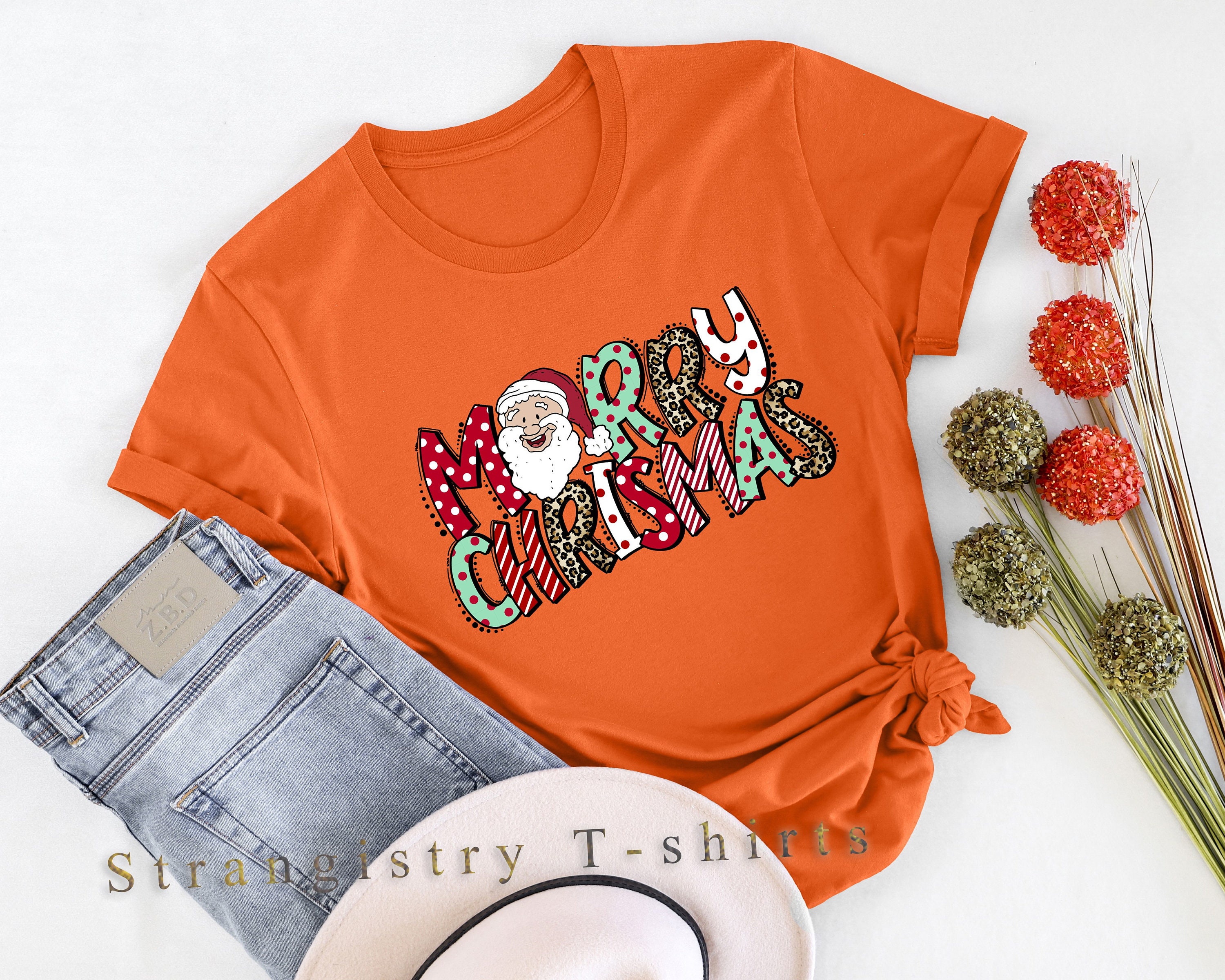 Retro Christmas Shirt, Retro Merry Christmas Shirt, Christmas T-shirt, Santa Christmas T-shirt, Merry Christmas Shirt, Christmas Gift
