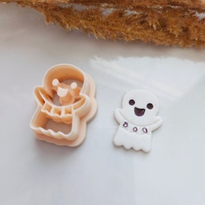 Ghost Clay Cutter, Fall Clay cutters, Halloween Clay cutters, polymer clay cutters, spooky clay cutters, jewelry making cutters