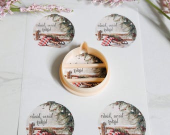 Christmas Ornament polymer clay transfer sheets,  Polymer Clay Transfers 5 Patterns with optional matching cutter, winter image transfer