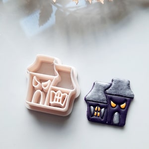 Haunted house Clay Cutter, Fall Clay Cutters, Scary Cutter, Halloween Clay cutters, spooky cutters, polymer clay cutters, Halloween party