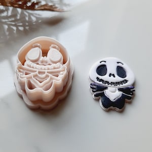 Skeleton Clay Cutter, Halloween clay cutters, Fall clay cutters, polymer clay earrings, skull clay cutter, ghost clay cutter, spooky cutters
