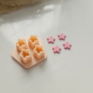 Cluster flower clay cutter, flowers clay cutter, petal clay cutters, Spring polymer clay cutter, flower builder, tiny star clay cutter