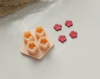Flower clay cutter, tiny petal clay cutter, clover clay cutter, spring clay cutter, flower builder clay cutter, star clay cutter, five petal