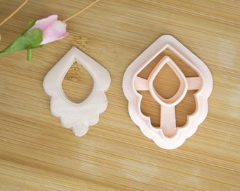 scallop clay cutter, Drop dangle polymer clay cutter, spring clay cutters, drop clay cutter, basic shape clay cutter, dangle earring cutters