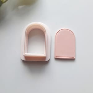 Arc polymer clay cutters, arch cutter, basic shapes clay cutters, symmetric shape clay cutters, jewelry making cutters, cutters for earrings