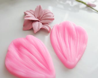 Petal silicone Mold,  petal molds, flower mold, spring Silicone mold, polymer clay flower mold, jewelry making craft mold, flower press mold