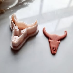Cow Skull Clay Cutter, western clay cutters, Unique clay cutters, Clay cutters, bull skull clay cutter, cow clay cutter, cowgirl clay cutter