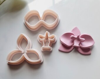Orchid clay cutter, orchid cutter, polymer clay cutters, clay cutters, orchid polymer clay cutter, orchid cutters, flower clay cutter