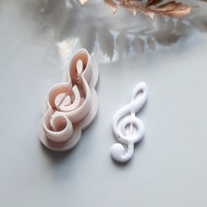 Music Note Clay Cutter, Musical clay cutter, note clay cutter, music clay cutter, summer clay cutters, polymer clay cutters, festival cutter