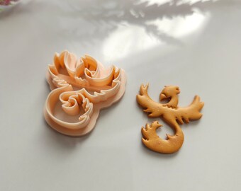 Phoenix Bird Polymer Clay Cutter | Summer Clay Cutters | Polymer Clay Tools | Clay Earring Cutter | Boho Clay Cutter | Clay Cutter Set