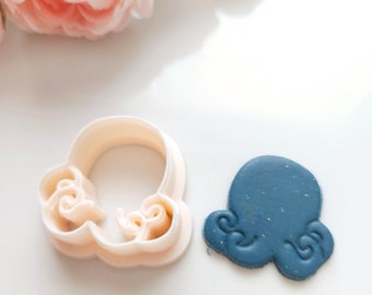 Octopus Clay Cutter, Summer clay cutters, Polymer clay cutters, Ocean clay cutters, beach clay cutters, animal clay cutters, sea clay cutter