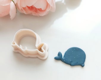 Whale Clay Cutter, Ocean clay cutter, summer clay cutters, sea clay cutters, beach clay cutters, animal clay cutters, polymer clay cutters
