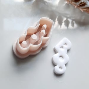 Boo Clay Cutter, Fall Clay cutters, Halloween Clay cutters, boo word cutter, stud earring cutters, polymer clay cutters, spooky clay cutters
