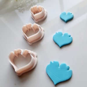 Heart petals clay cutter | Flower Petal Clay Cutters | Polymer clay cutters | Petal cutter | Petal Clay cutter | spring clay cutters