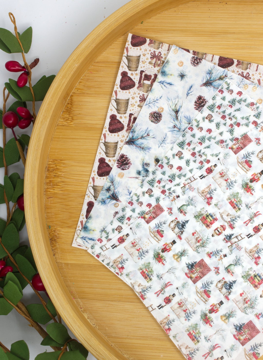 Transfer Sheets Tree Transfer Sheets Pack of 4 Winter Etsy