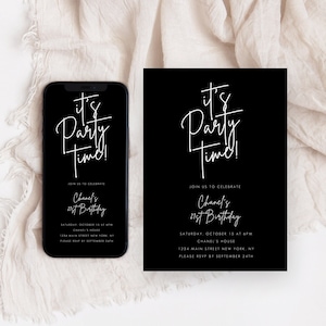 21st Birthday Invitation, Editable Birthday Invitations, Birthday Invite for 21 year old Birthday Party, Invite for Her, Digital Invite