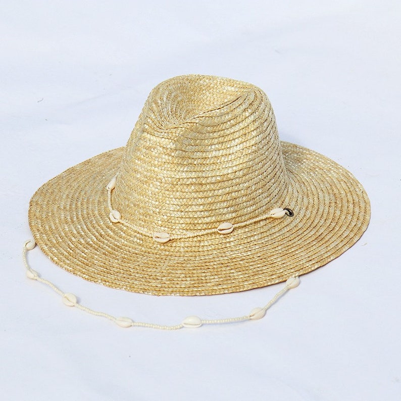 Boater Straw Hat - Seashells main image 0