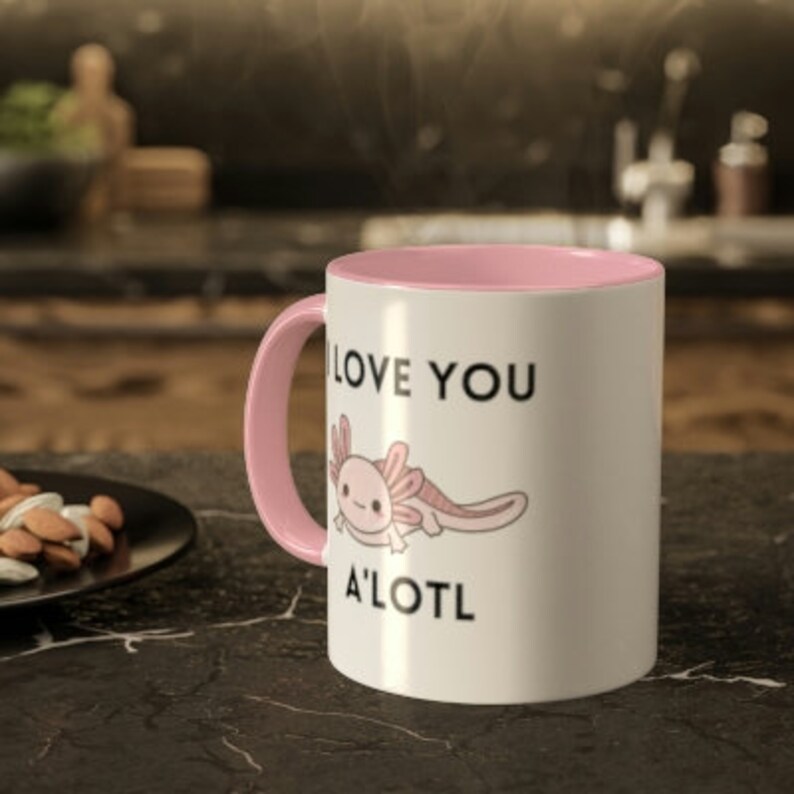 Axolotl I Love You Alotl Colorful Mugs, 11oz, Valentine's Gifts, Cute Gifts for Couples, Gifts ...