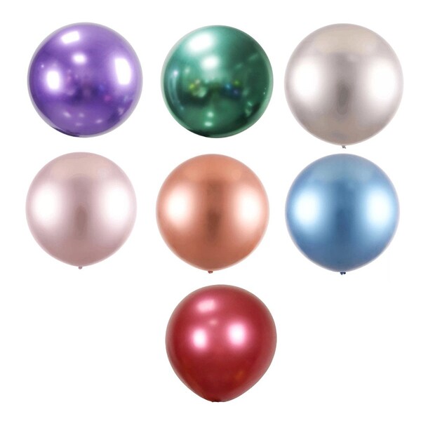 36 "zoll 90cm Riesen Große Metallic Chrom Latexballon Hochzeit Dekoration Geburtstagsparty Lieferungen