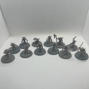 12 Pcs Goblins raiders By Tytantroll Miniatures / Goblin raiders / wargame / D&D / miniatures /  Tytantroll miniatures