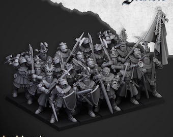 11 PC Knights of Gallia / Highland  Miniatures / Knight / Miniatures