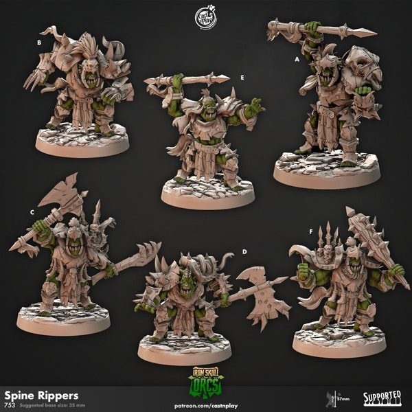 1pc Body Chopper Orcs by Cast N play / Orc / Miniature