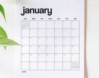2026/2027 12 Month Wall Calendar Large Hanging Calendar Modern Aesthetic Wall Calendar Household Calendar With Hook Poster Calendar