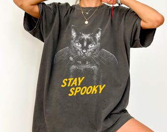 Custom Pet Photo Halloween Comfort Colors® T-Shirt Personalized Pet Shirt Customized Dog And Cat Costume Shirt Gift For Dog Mom And Cat Dad