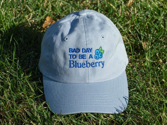 Blueberry Youth Baseball Cap Funny Toddler Hat Embroidery Bad Day To Be A Blueberry Child Kid Cap Berry First Birthday