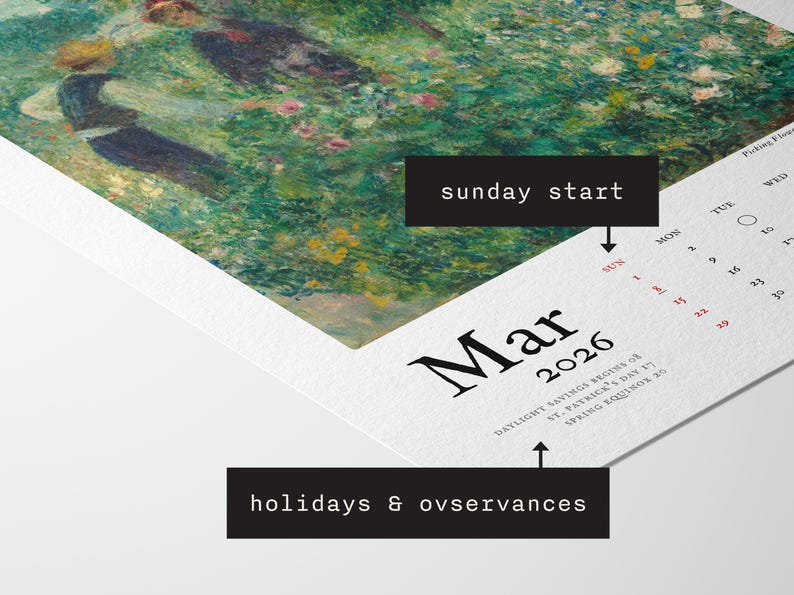 2026 Calendar Template Canva Fully Editable Digital Download ...