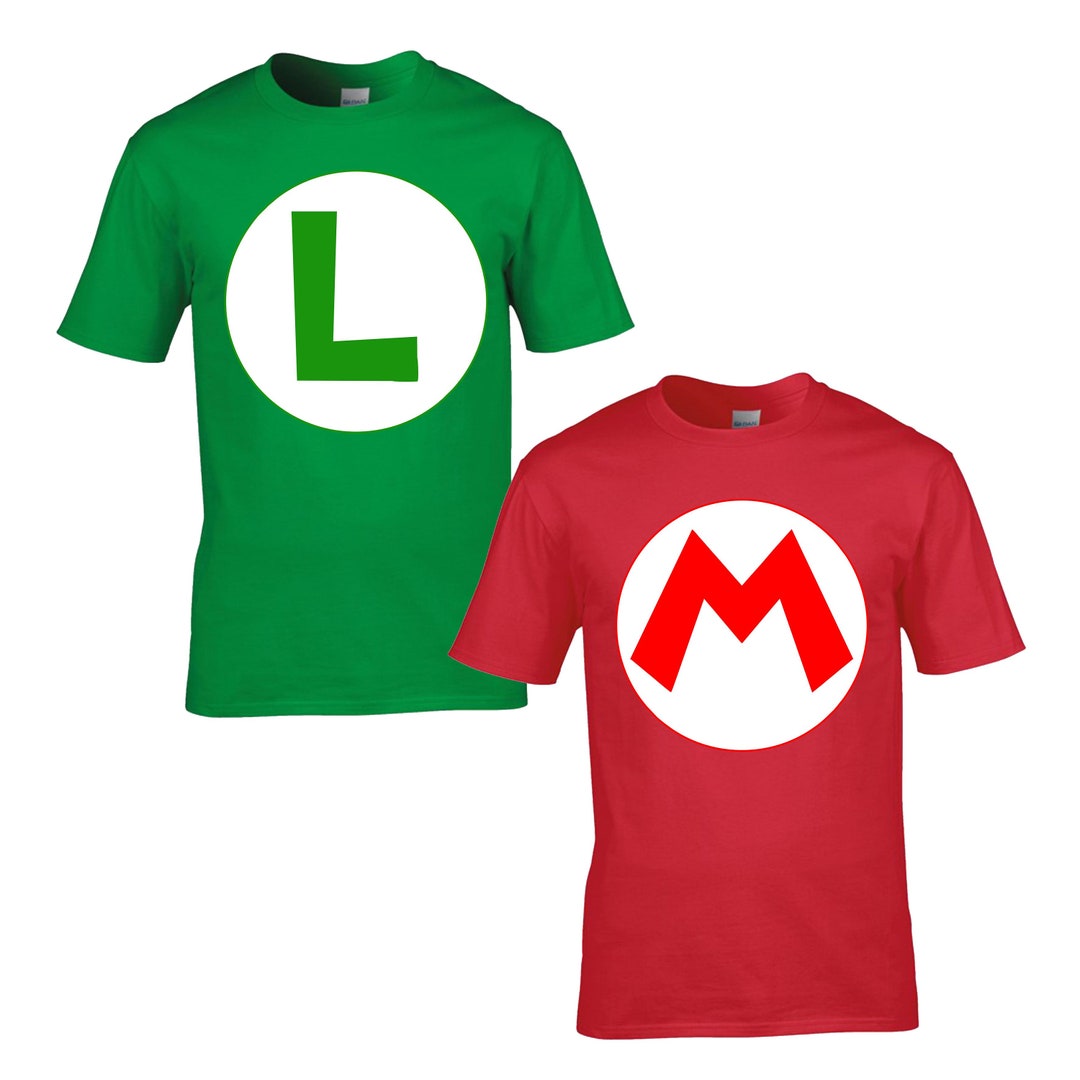 Super Mario Character Shirt, Super Mario and Luigi T Shirt,vintage
