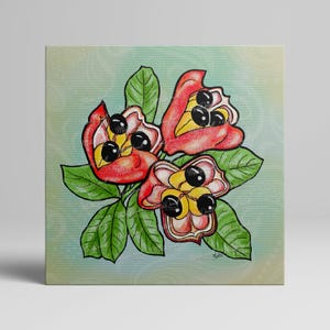 Ackee Giclee Print: Jamaican Food Art, Tropical Kitchen Decor