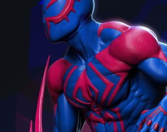 Spider Man 2099 | Fan Art Resin Figure | Unpainted or Painted | Made to Order