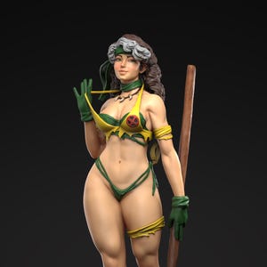 Rogue Savage Land (Fan-Art) | Gift idea, unpainted, collectible | 8k Print