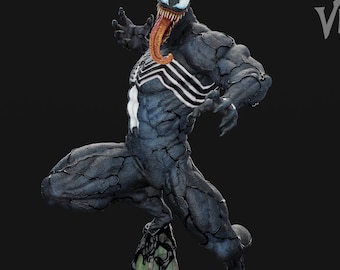 Venom Figure (Fan-Art) | 42 cm | Gift idea, unpainted, collectible | 12k Print