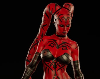 Darth Talon / Figura de resina de fan art / Sin pintar o pintada / Hecha a pedido