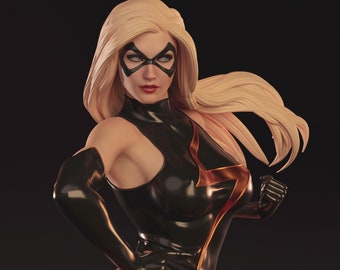 Ms. Marvel Statue (Fan-Art) | Gift idea, unpainted, collectible | 12k Print