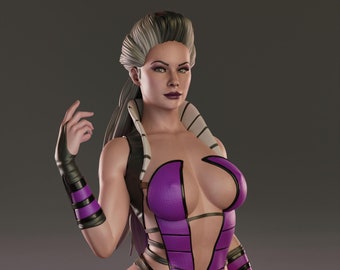 Sindel (Fan-Art) | Mortal Kombat | Gift idea, unpainted, collectible | 12k Print