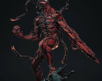 Carnage | Fan Art Resin Figure | Unpainted or Painted | Made to Order