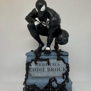 Symbiote Spider-Man Figure (Fan-Art) | Gift idea, unpainted, collectible | 12k Print