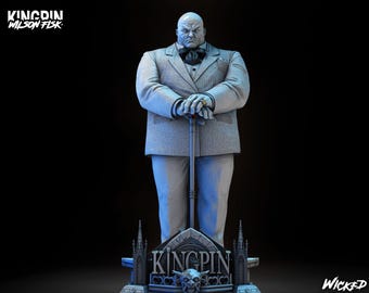 Kingpin Figur | Fan Art Kunstharz Figur | Unbemalt oder Bemalt | Auf Bestellung