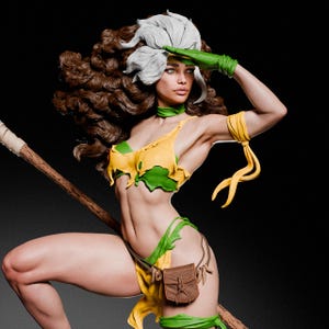 Rogue Savage Land (Fan-Art) | Gift idea, unpainted, collectible | 8k Print